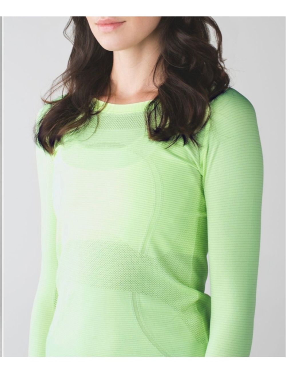 Women's Lululemon Swiftly Tech Long Sleeve Crew Tee - Yellow - Green Size 6